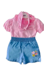 CUTE KOALA BABY 3PIECE SET (PINK STRIPE)