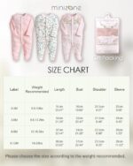 MAMAS AND PAPAS (3 IN 1) SLEEP SUITS "FLORAL DESIGN" - Image 6