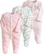 MAMAS AND PAPAS (3 IN 1) SLEEP SUITS "FLORAL DESIGN"