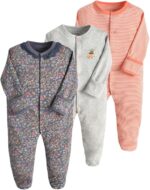 MAMAS AND PAPAS (3 IN 1) SLEEP SUITS "FLOWER VASE DESIGN"