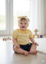 CUTE KOALA BABY 3PIECE SET (YELLOW STRIPE)