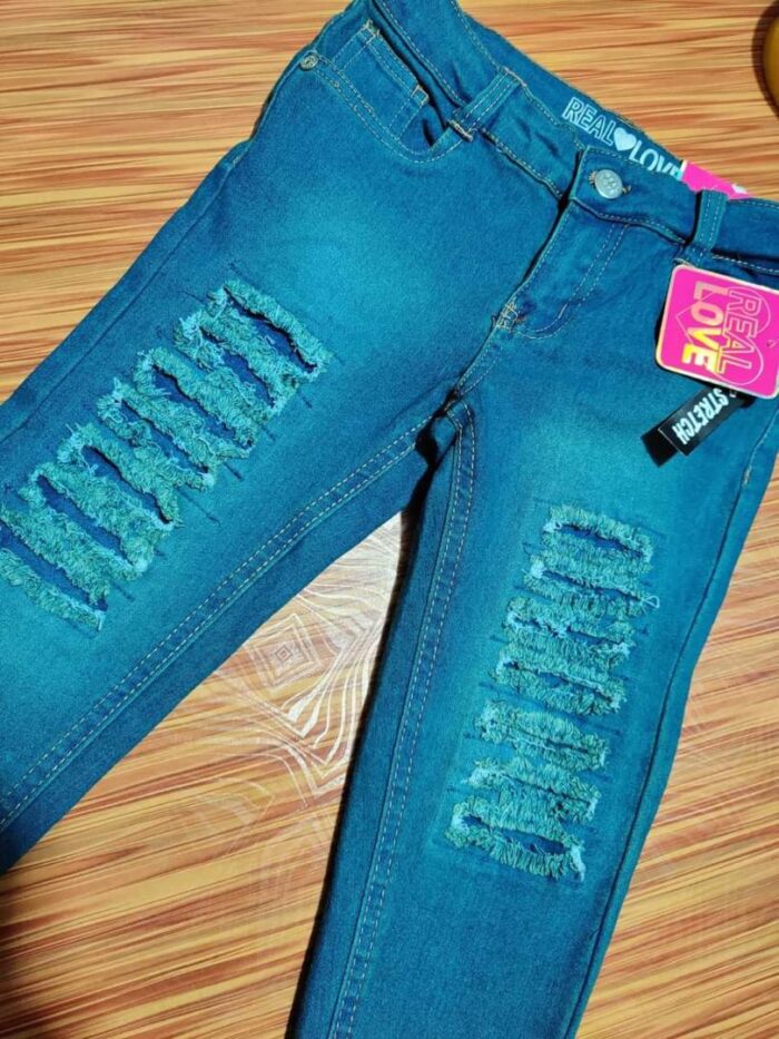 REAL LOVE SKINNY JEANS WITH CRAZY DESIGN - Image 1