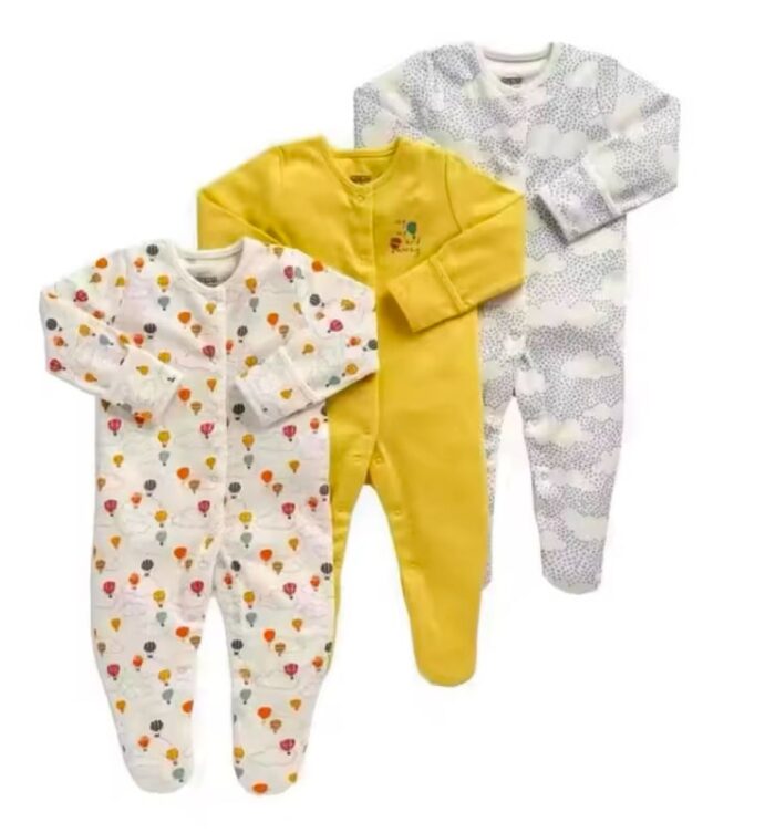 MAMAS AND PAPAS (3 IN1) SLEEP SUITS "UP AND AWAY DESIGN" - Image 1