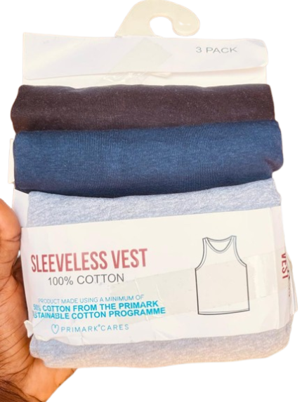 PRIMARK CARES SLEEVELESS MULTI-COLOR VEST