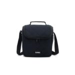 SANNEA DOUBLE DECKER BLACK JEAN INSULATED LUNCH BAG