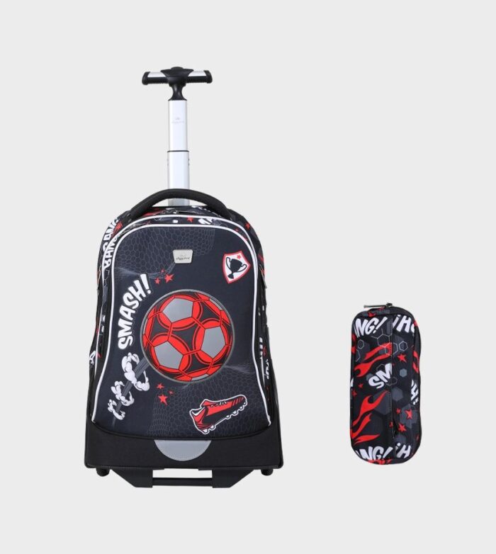 GLOSSY BIRD TROLLEY BAG WITH PENCIL CASE (GB5256T-2) - Image 1