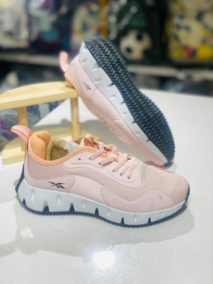 GIRLS PINK REEBOK ATHLETIC SNEAKERS - Image 1