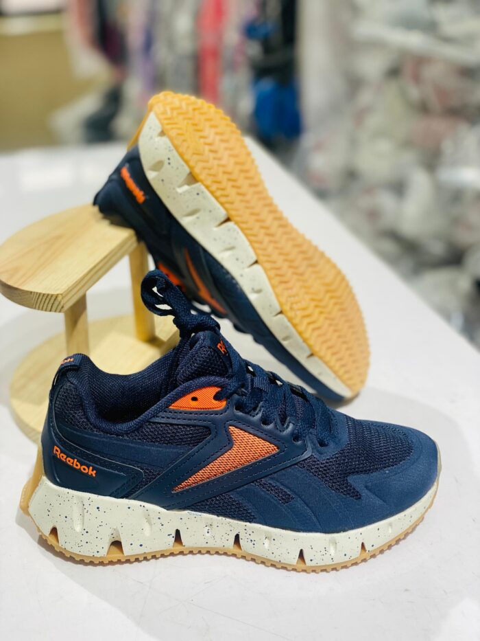 REEBOK NAVY BLUE & ORANGE SNEAKERS - Image 1