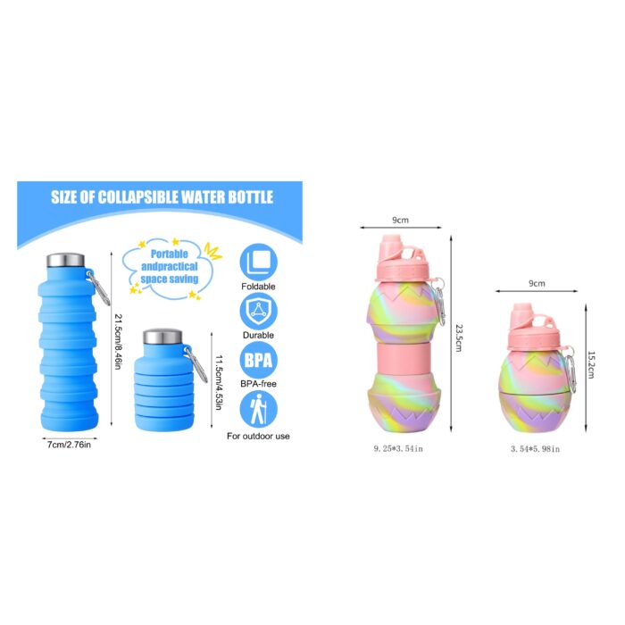 EUROSONIC FOLDABLE SILICON WATER BOTTLE - Image 1