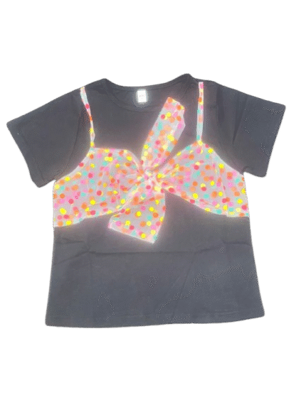 MAIZIDUODUO GIRLS BLACK TOP