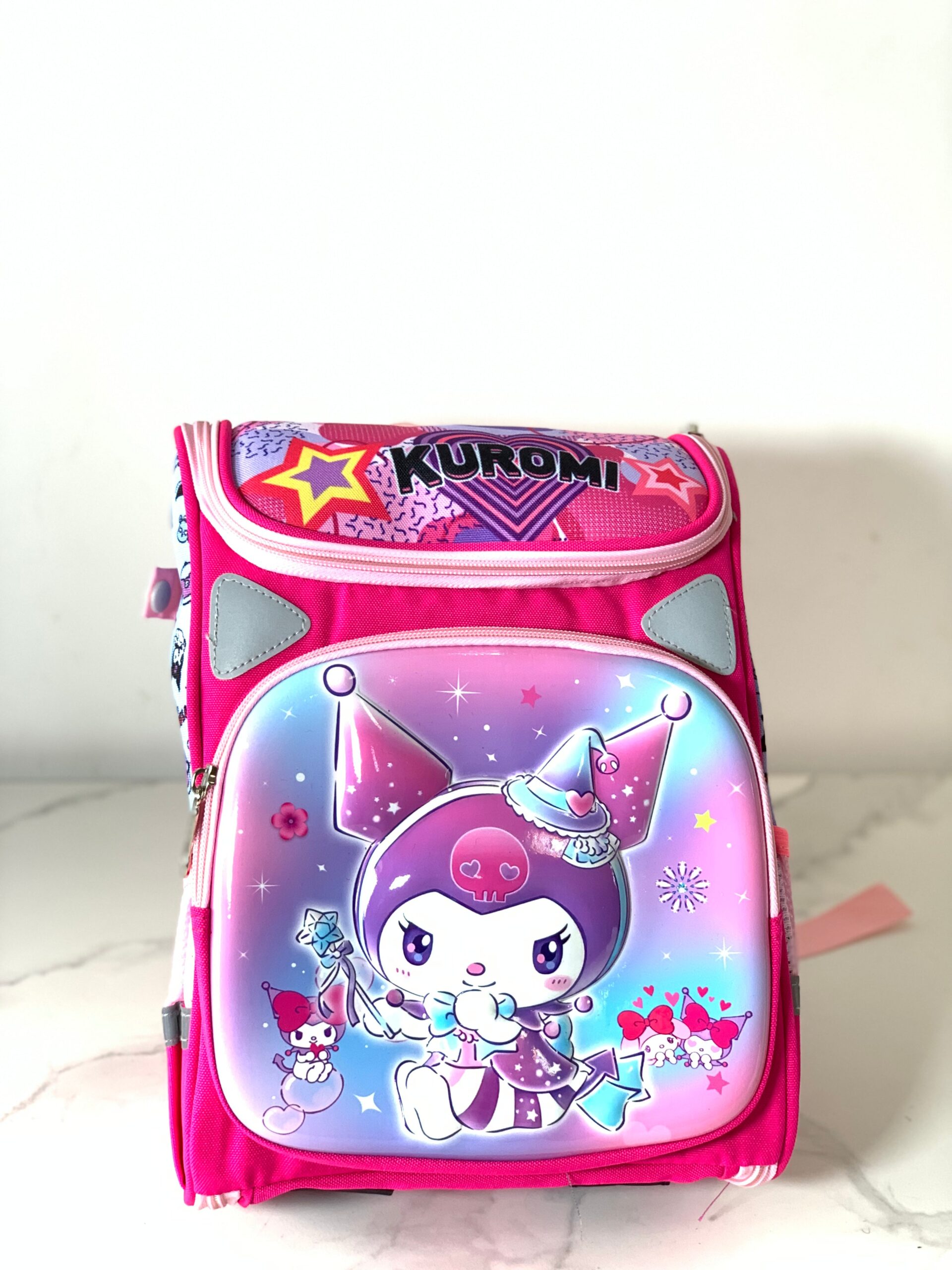 TOTTO 16 INCHES HEART DESIGN BACK BAG, LUNCH BAG AND PENCIL CASE 3-8YRS