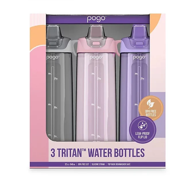 POGO 3 TRITAN WATER BOTTLES