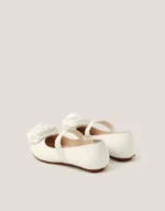 ROSETTE STRAP BALLET FLAT MONSOON IVORY SHOE - Image 3