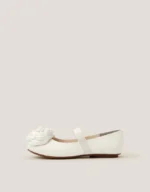 ROSETTE STRAP BALLET FLAT MONSOON IVORY SHOE - Image 2
