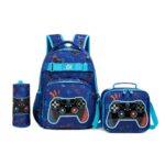 Game School Bag With Lunch Bag And Pencil Case Set Of 3 Pcs