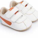 Baby Boys Girls Oxford Shoes Hard Bottom Lace Up Sneaker PU Leather