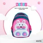 3D Rabbit School Backpack KD378