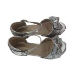 Panda Ninja Glitter Silver Sequin Shoes