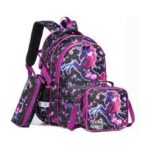 This is a 3-piece unicorn-themed school backpack set. The set includes a backpack, a lunch bag, and a pencil case