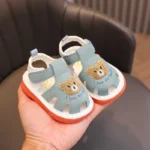 Soft Sole Baby Sandals with Toe Caps - Anti-Slip First Walker Shoes for Boys & Girls (0-2 Years)