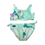 Justice Green and Purple Bikini Set