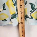 FRENCH CONNECTION GIRL BLUE AND LEMON SUMMER FLORAL RUFFLES - Image 2