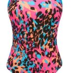 George Brand Girls One-Piece  7-8yrs Swimsuit With A Colorful Animal Print