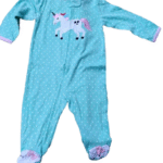 Carter's Toddler  Fleece Unicorn Polka Dot Pajama Sleeper