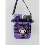 Kuromi-themed dual-compartment water bottle.