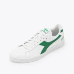 DIADORA WHITE & GREEN SNEAKERS/ SIZE 35.5