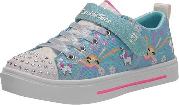 71aBeVDMkmL._AC_SX575_ Skechers Unisex-Child Twinkle Sparks-Unicorn Sunshine Sneaker - Image 1