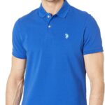US blue polo shirt