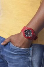 CASIO G-SHOCK WRISTWATCH / BLACK AND RED COLOR - Image 9