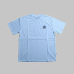 white Garmspot t-shirt with a black logo print
