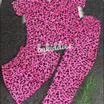 3 IN 1 ADULT PAJAMAS SET PINK BLACK
