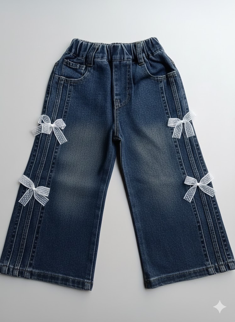 unnamed - 2025-11-25T152906.657 Charming Bow-Detail Slim Fit Jeans - Image 1