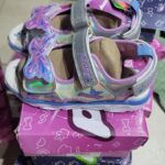 PONNY LIGHT UP BUTTERFLY SANDAL /PURPLE,SILVER & WHITE