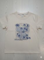 Girls Cream Text and Bow Graphic Tee - Image 2