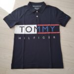 Tommy Hilfiger Block Logo Navy Polo Shirt