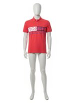 Tommy Hilfiger Block Logo Red Polo Shirt