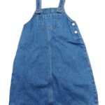 ladies' denim overall skirt