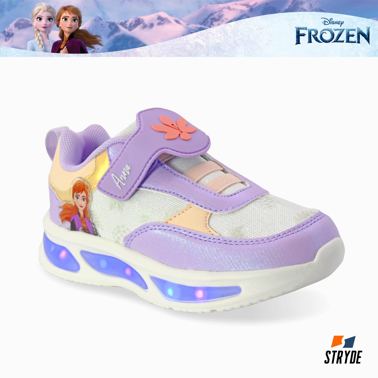 unnamed (6) Disney Frozen Anna and Elsa light-up sneakers by STRYDE - Image 1