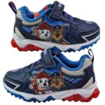 Nickelodeon Paw Patrol light-up sneakers featuring characters Chase and Marshall