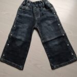 Comfort-Fit Dark Wash Elastic Waist Trouser