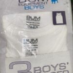 B.U.M EQUIPMENT 3 IN 1 BOYS WHITE SINGLET
