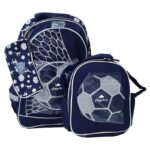 GLOSSY BIRD BACK PACK BLUE & SILVER FOOTBALL BAG (GB5248)