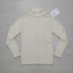 The New Fashion Style Collection Cream Turtle Neck Top