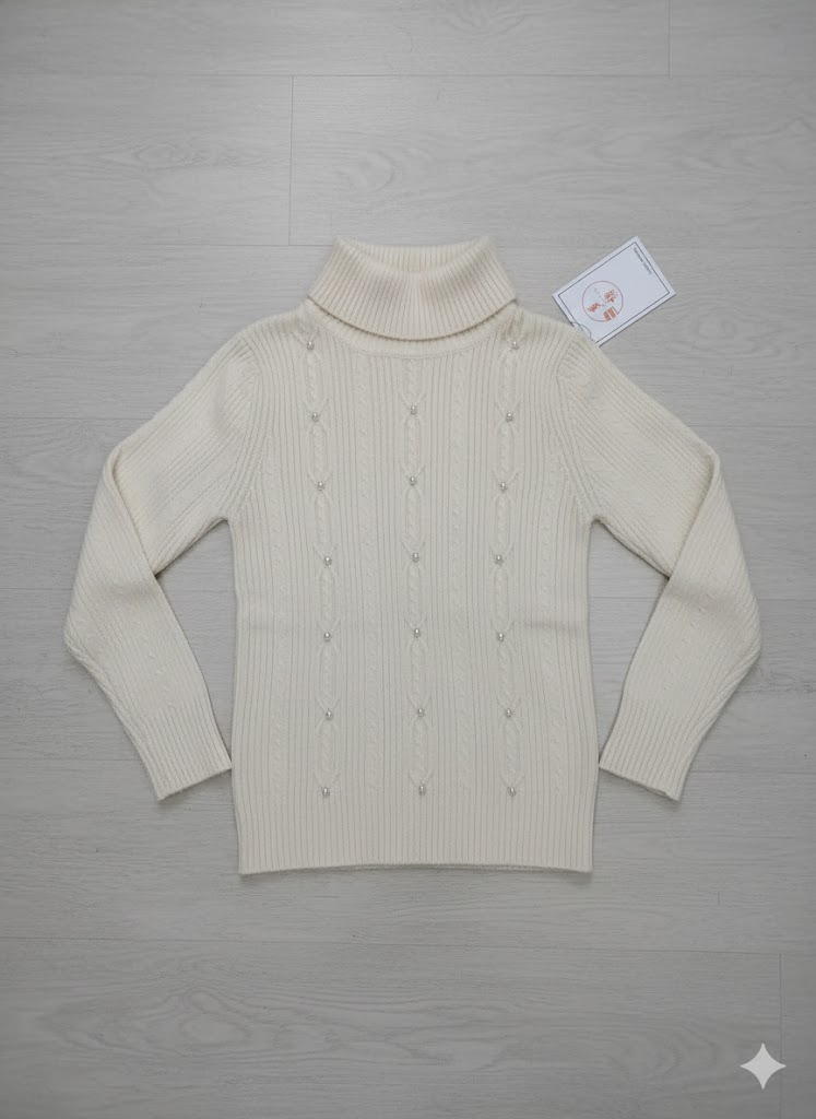1771508439_unnamed-2025-12-02T152847.811.jpg The New Fashion Style Collection Cream Turtle Neck Top - Image 1