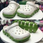 CROCS SPORT COLG/OYSTER/PARROT GREEN