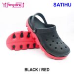CROCS CLOG-BLACK/BRIGHT RED
